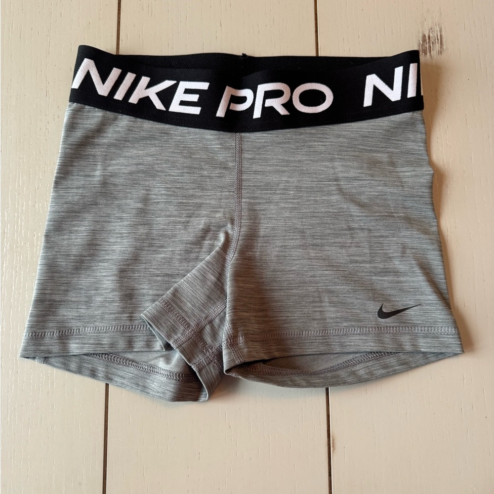 Nike Women's Gray Pro Shorts